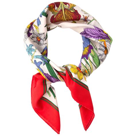 gucci red silk scarf|Gucci silk scarf sale.